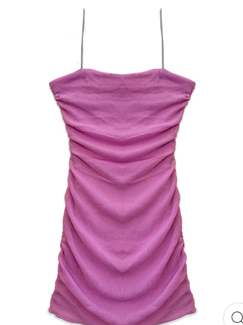 Katie J NYC Junior XS Kassidy Dress with Back Cutout & Metallic Straps